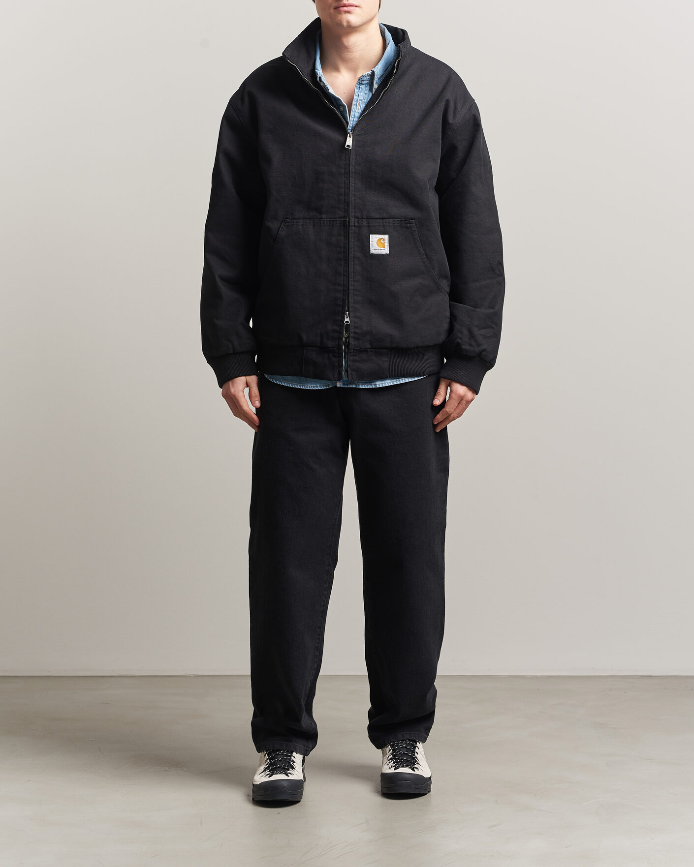 Men | Shirts | Carhartt WIP | Aaron Pant Smith Denim Grey Stone Wash