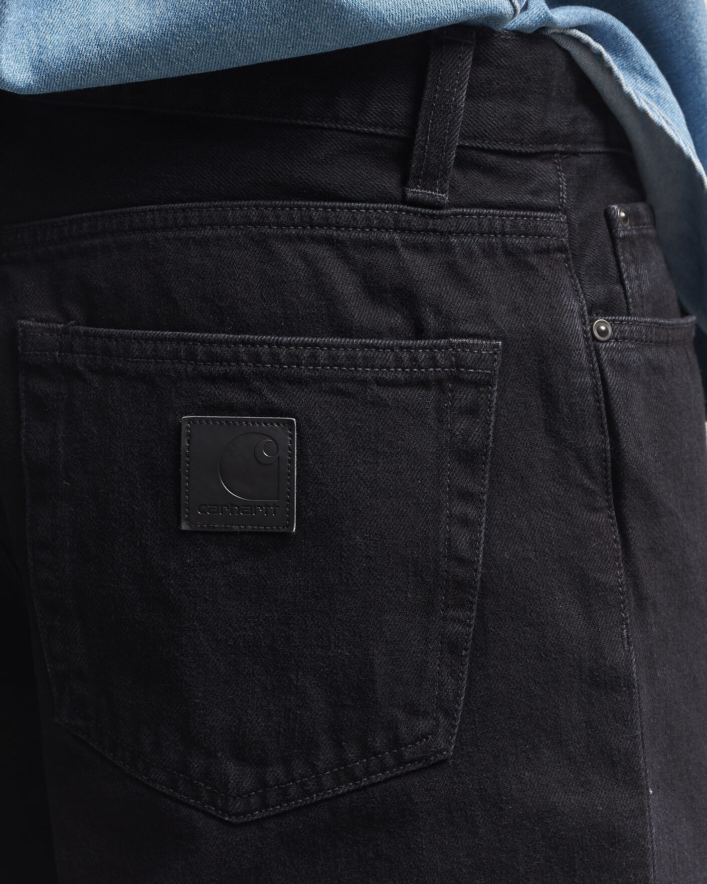 Men | Shirts | Carhartt WIP | Aaron Pant Smith Denim Grey Stone Wash