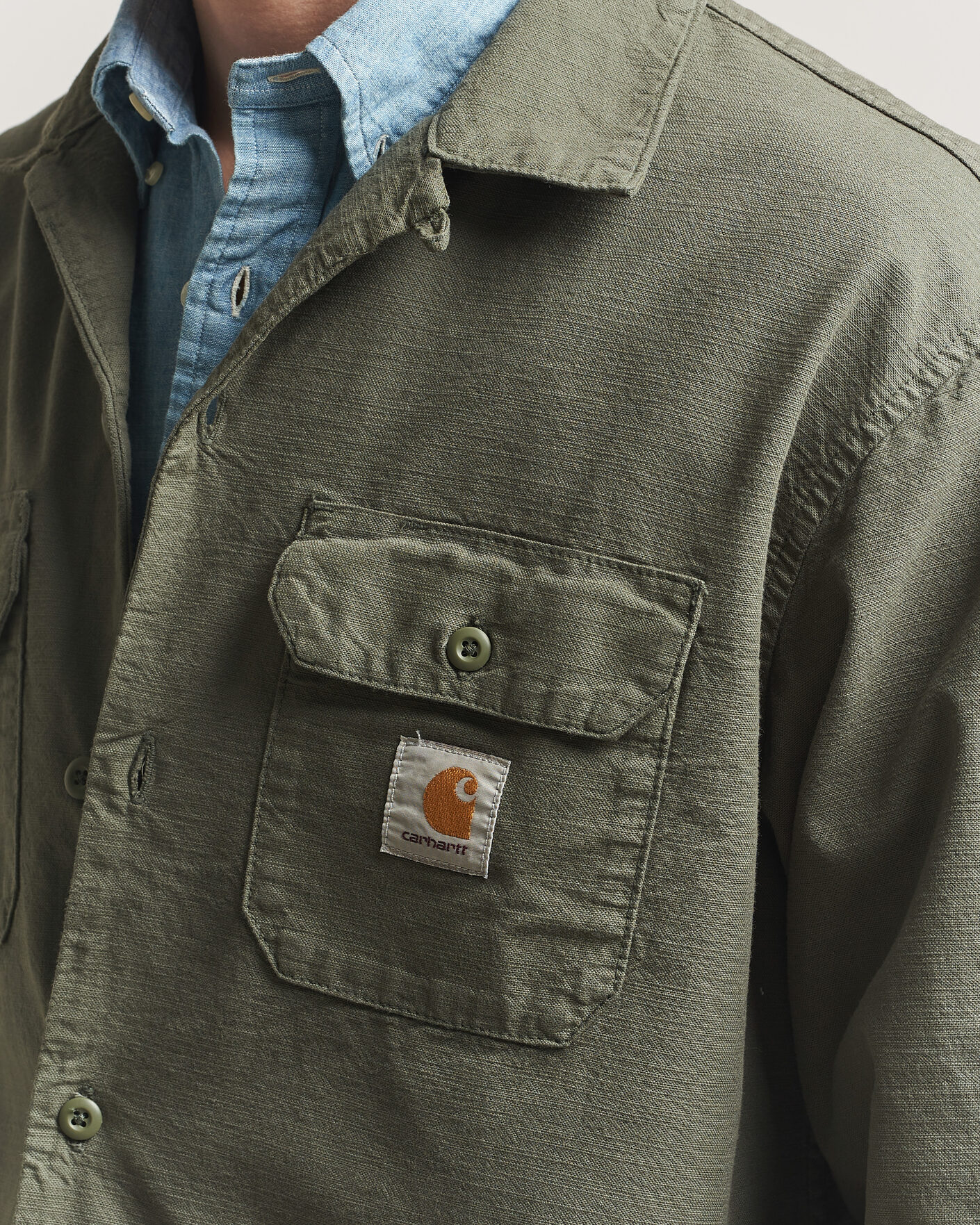 Men | Shirts | Carhartt WIP | Kelsey Long Sleeve Shirt Leaf