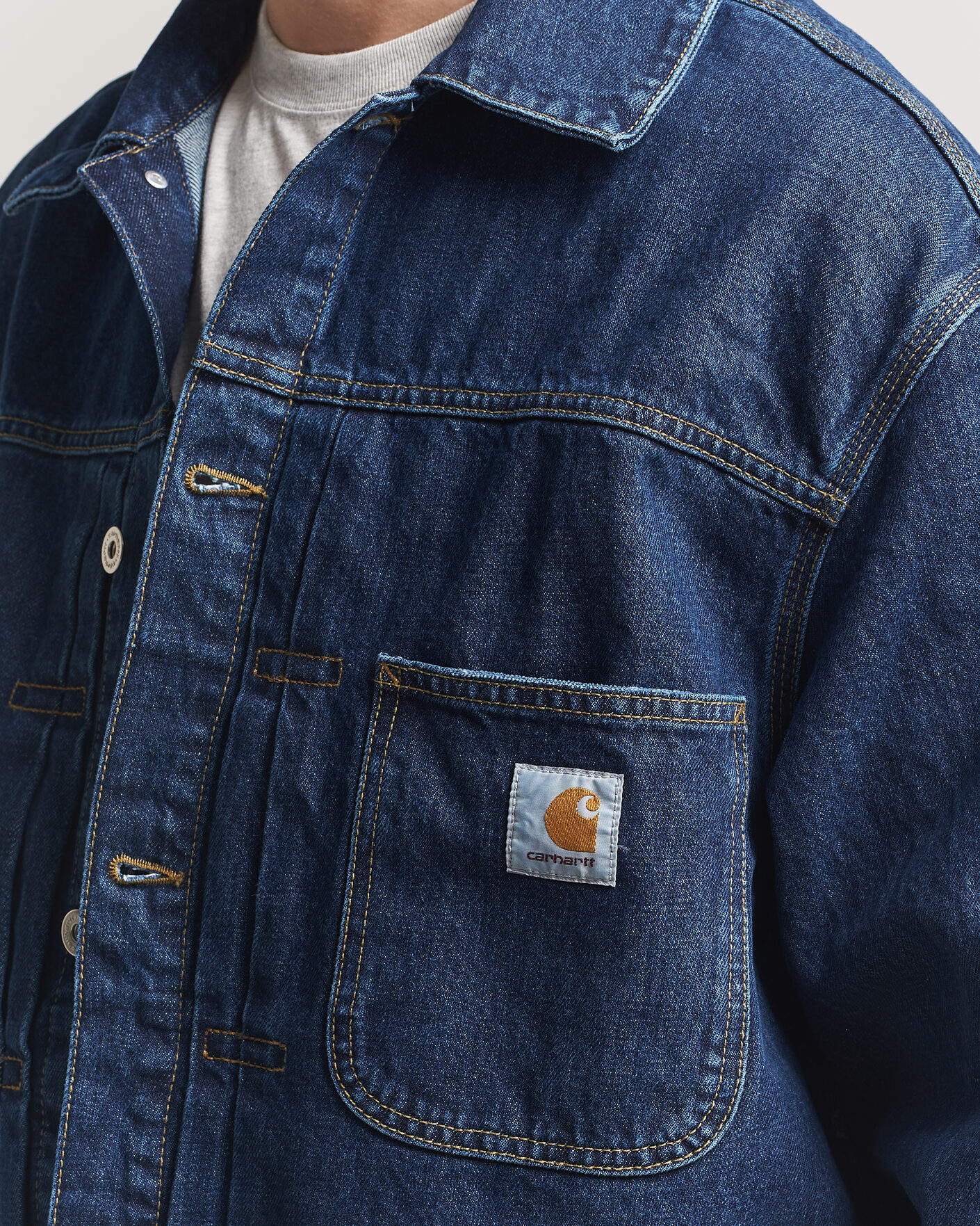 Men | Coats & Jackets | Carhartt WIP | Belmar Denim Jacket Blue Stone Wash