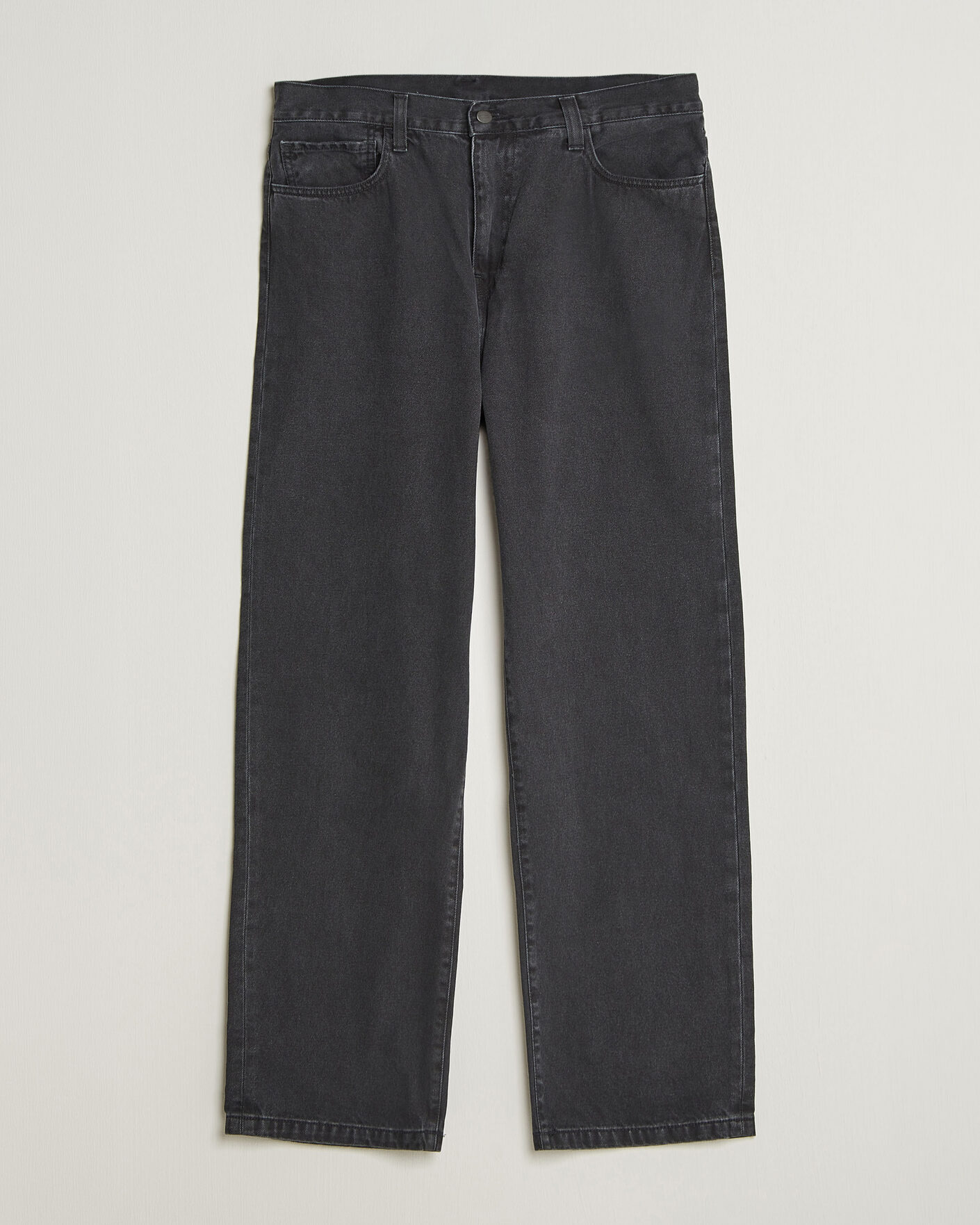 Men | Trousers | Carhartt WIP | Landon Pant Robertson Denim Black Stone Washed
