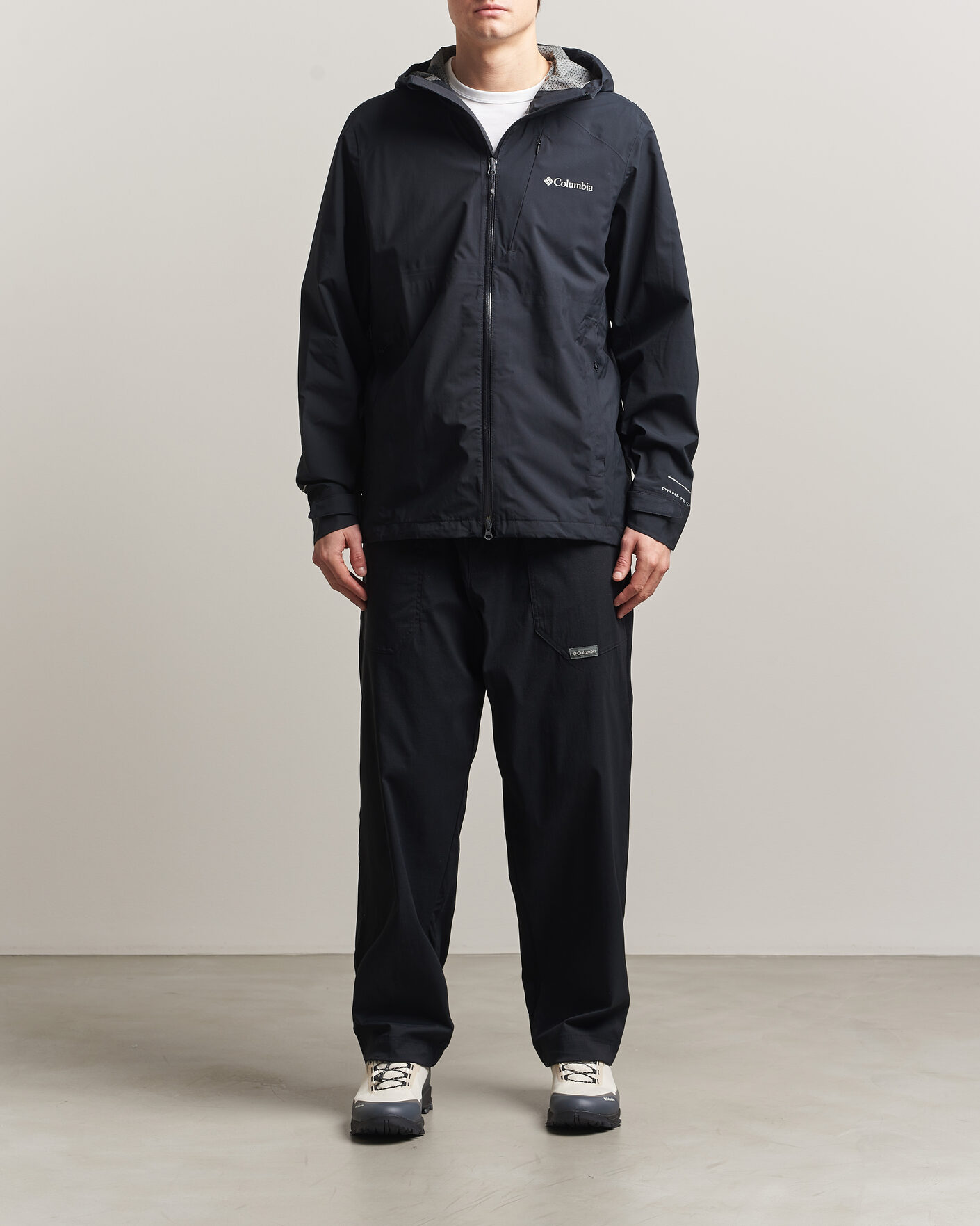 Columbia tech shell jacket double zip短丈 Columbia Trailborne 2,5L Shell Jacket Black at CareOfCarl.com