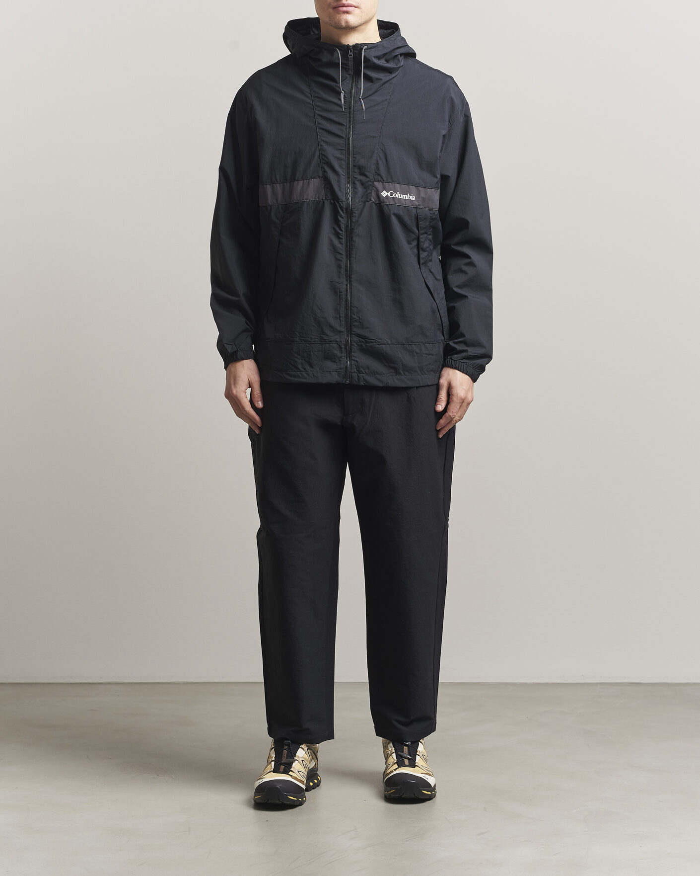 Men | Coats & Jackets | Columbia | Spire Valley Hooded Windbreaker Black