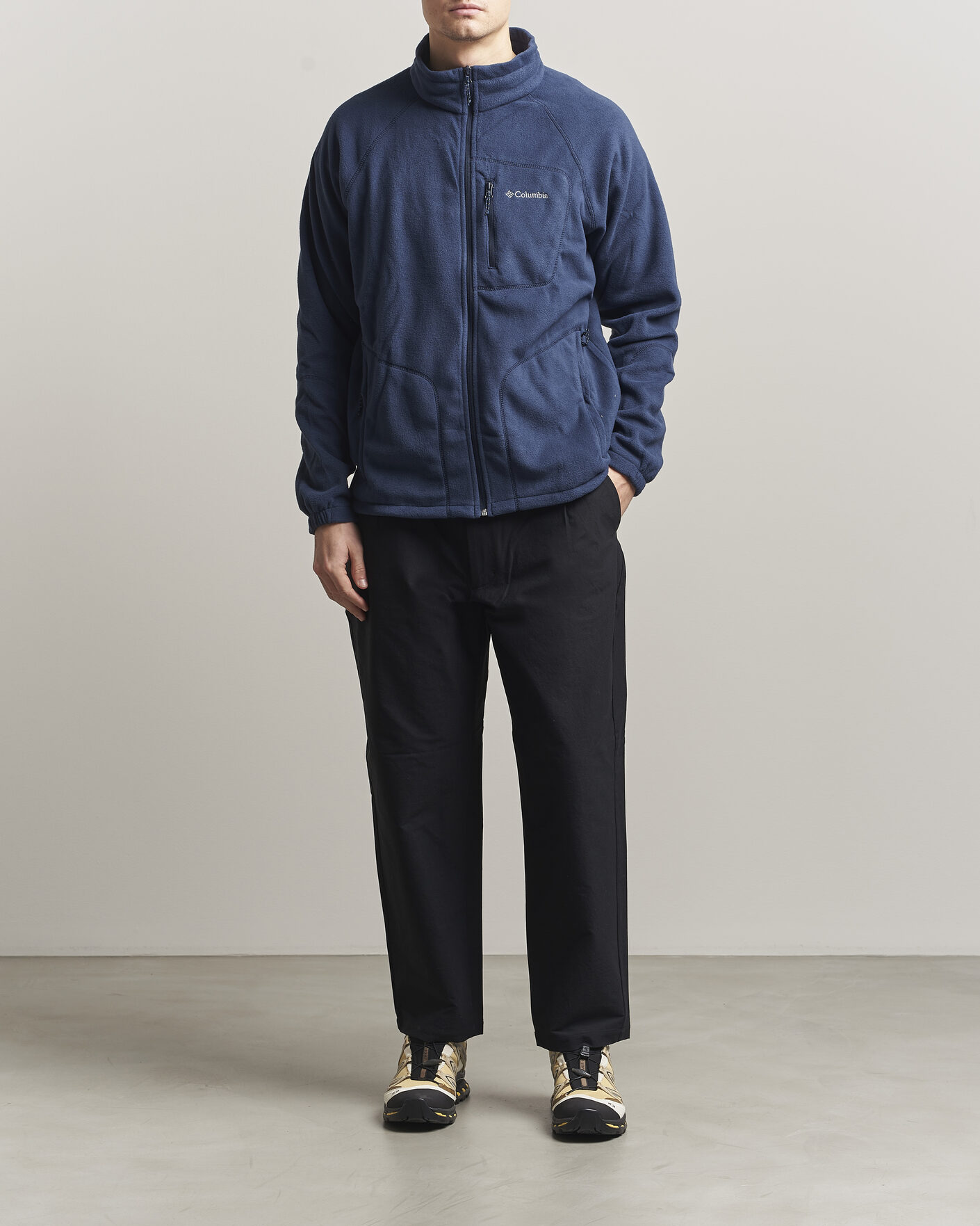 Men | Sweaters & Knitwear | Columbia | Fast Trek Full Zip Fleece Navy