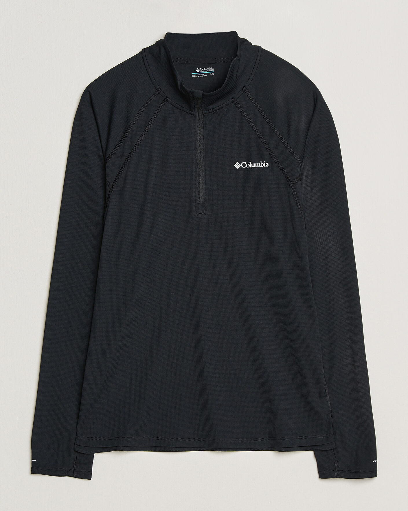 Men | T-Shirts | Columbia | Stealth Spring Half-Zip T-Shirt Black