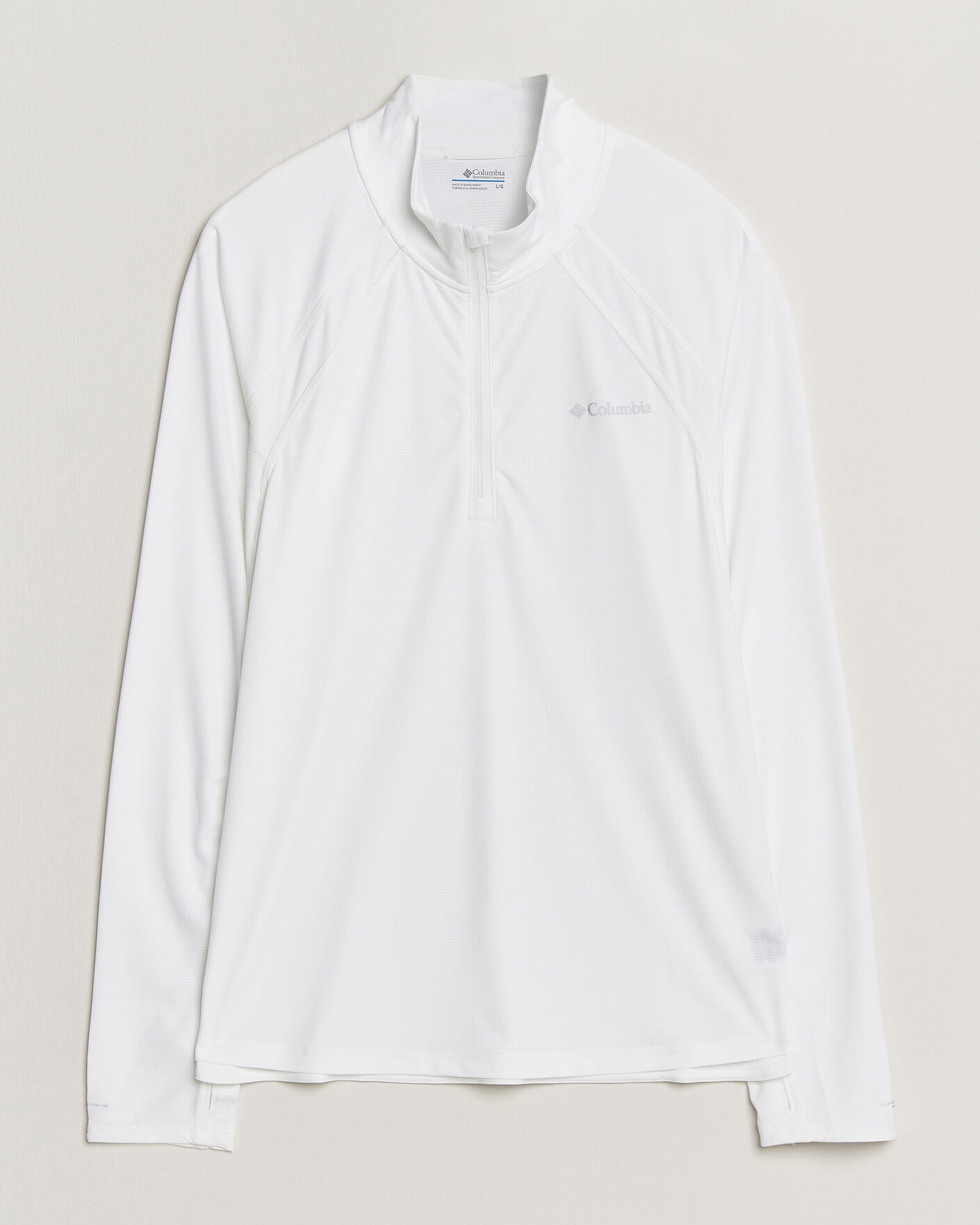 Men | T-Shirts | Columbia | Stealth Spring Half-Zip T-Shirt White