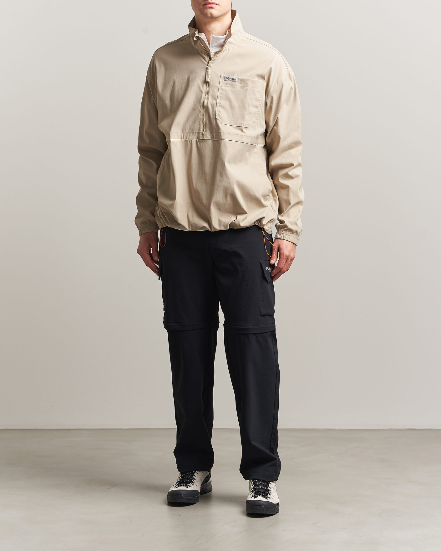 トップス Ameri LANTANA VINTAGE LIKE SHIRT BLOUSON Columbia Landroamer Half-Zip Overshirt Ancient Fossil at