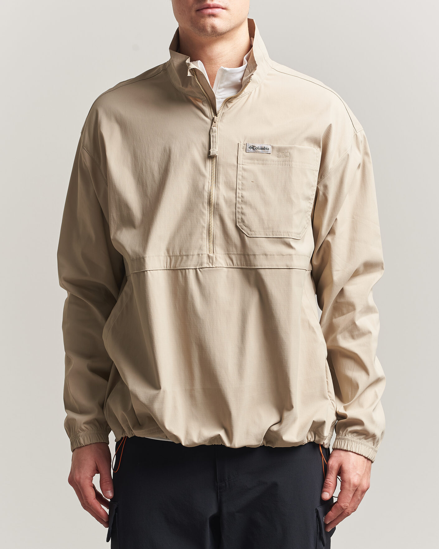 Men | Coats & Jackets | Columbia | Landroamer Half-Zip Overshirt Ancient Fossil