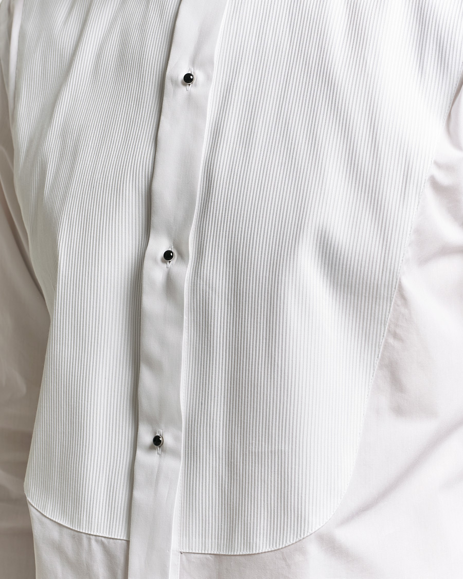 Men | Shirts | Canali | Classic Black Studs Tuxedo Shirt White