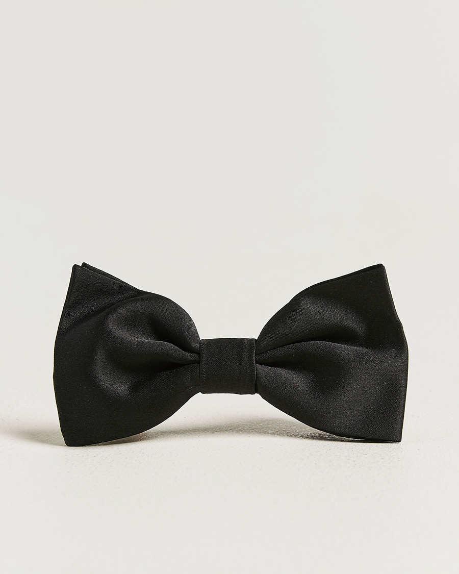 Men | Bow Ties | Canali | Silk Bow Tie Black