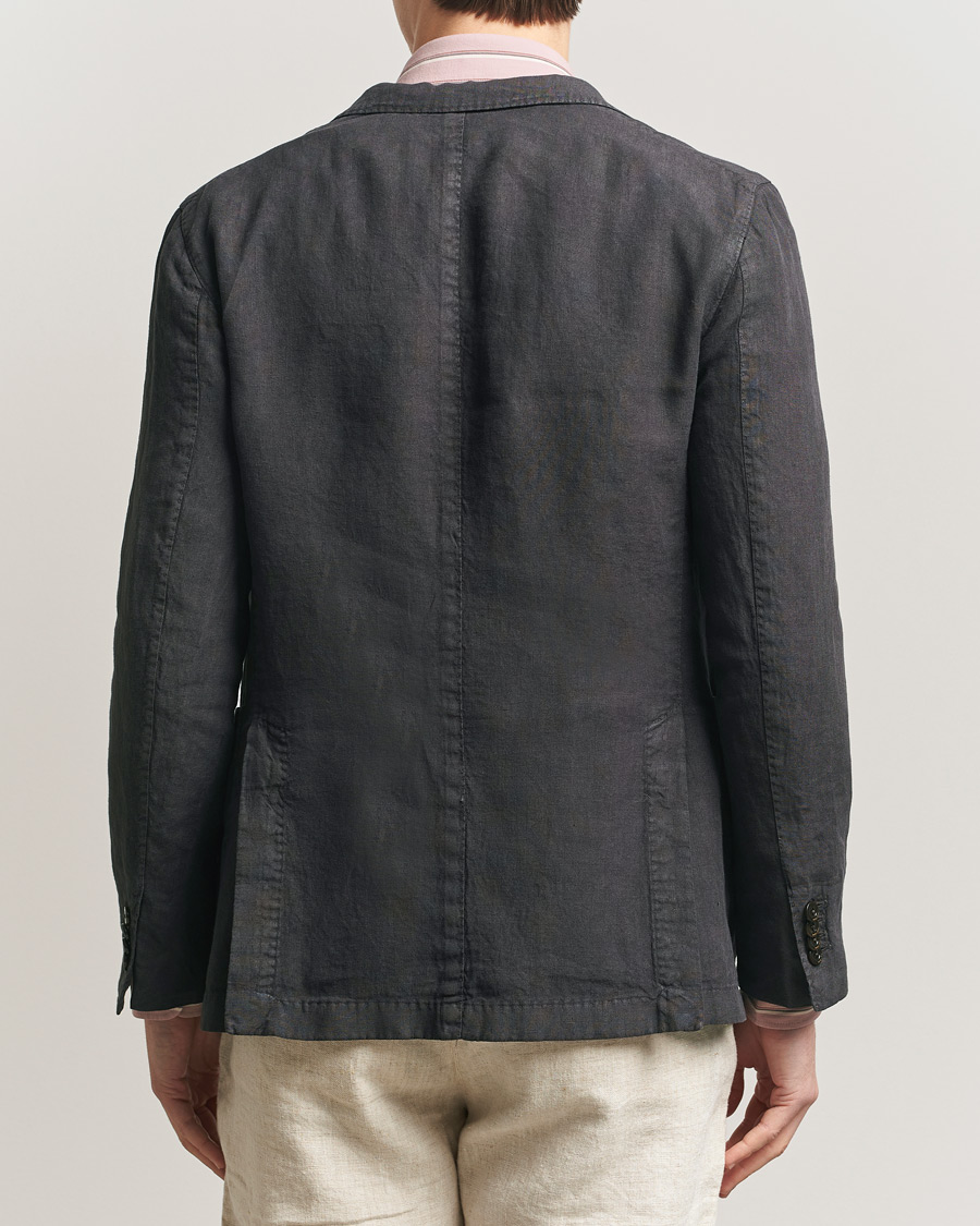 Boglioli K Jacket Linen Blazer Dark Brown at CareOfCarl.com