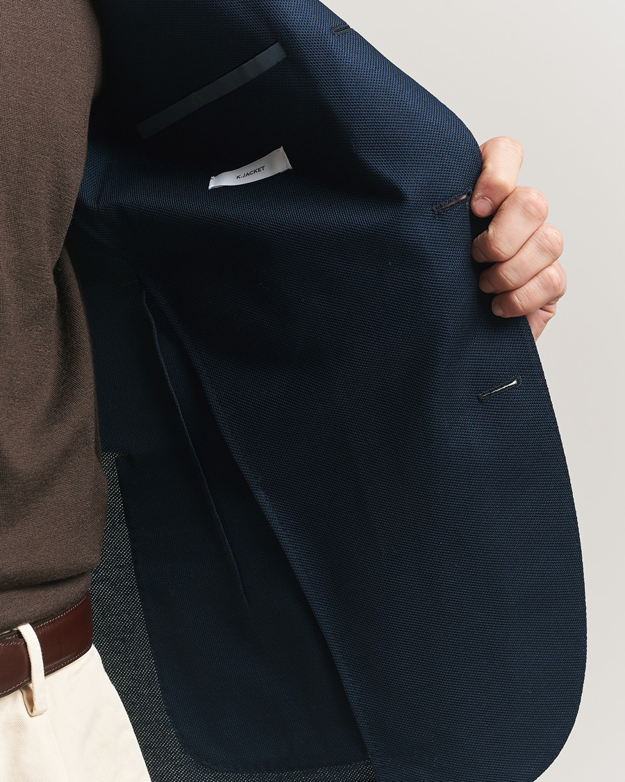 Men | Blazers | Boglioli | K Jacket Jersey Blazer Navy