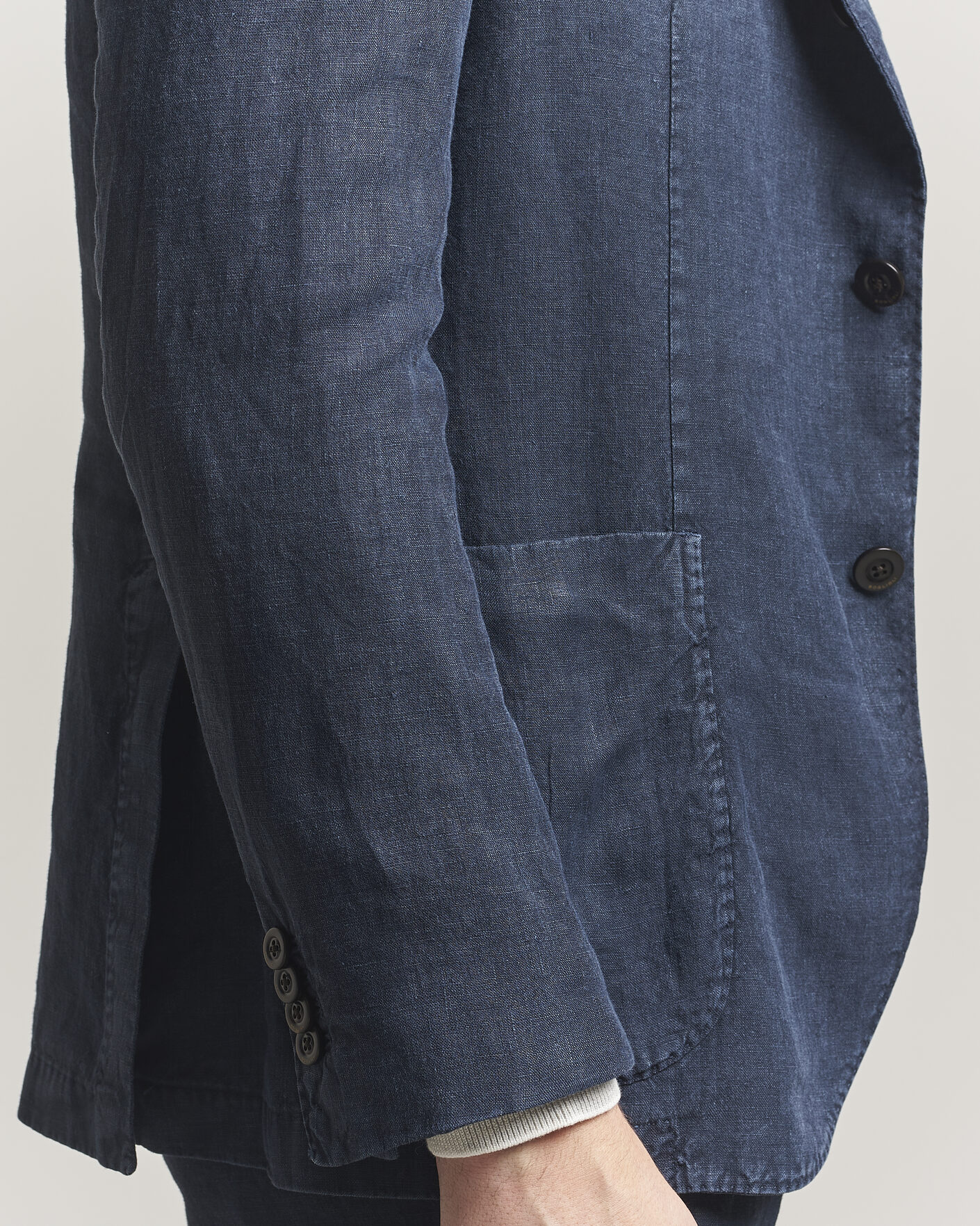 Men | Suits | Boglioli | K Jacket Linen Suit Navy