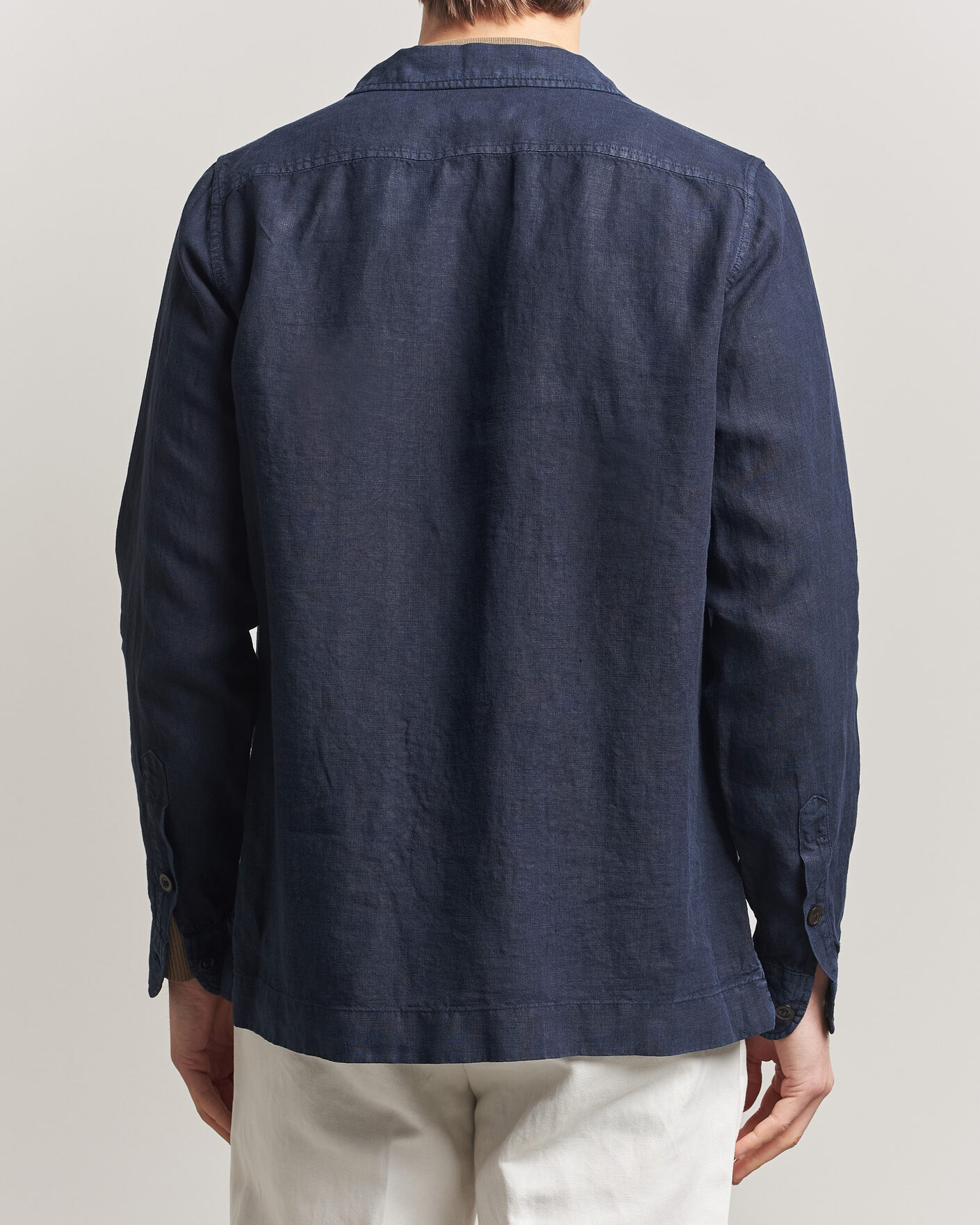 Men | Coats & Jackets | Boglioli | Linen Painter Jacket Navy