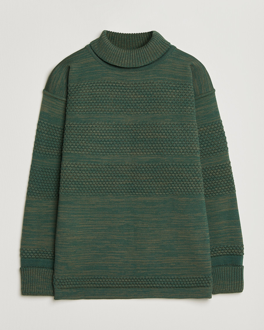 Men | Sweaters & Knitwear | S.N.S. Herning | Fisherman Sweater Natural Machine Green