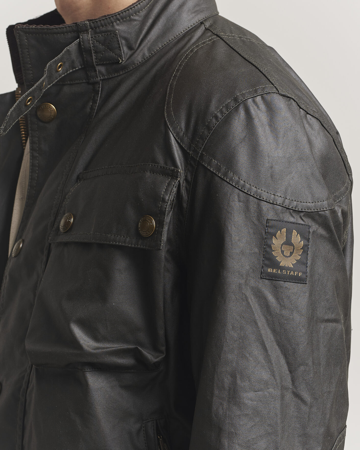 Men | Coats & Jackets | Belstaff | Racemaster Waxed Jacket Faded Olive