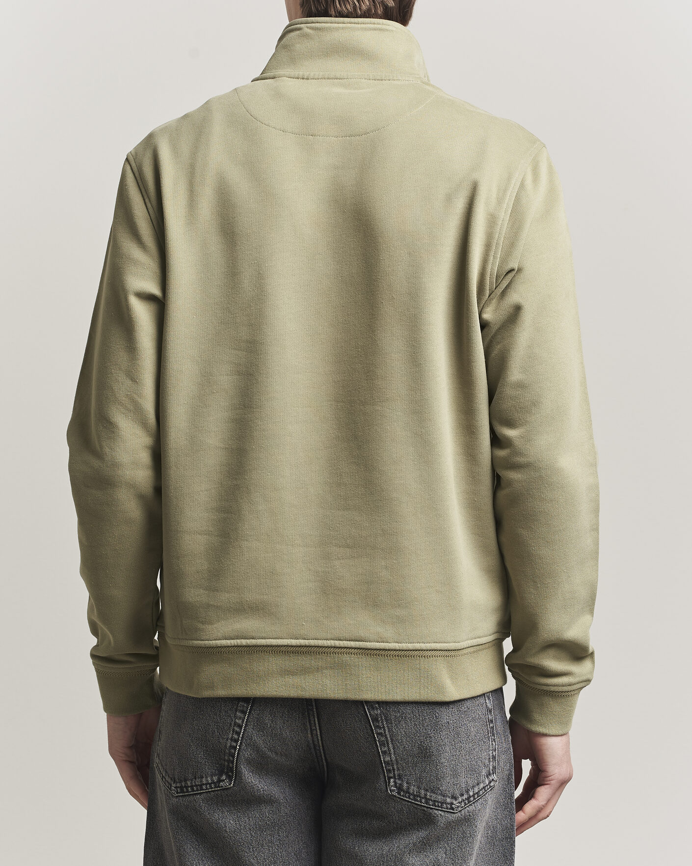 Men | Sweaters & Knitwear | Belstaff | Signature Half Zip Sweatshirt Fatigue Green