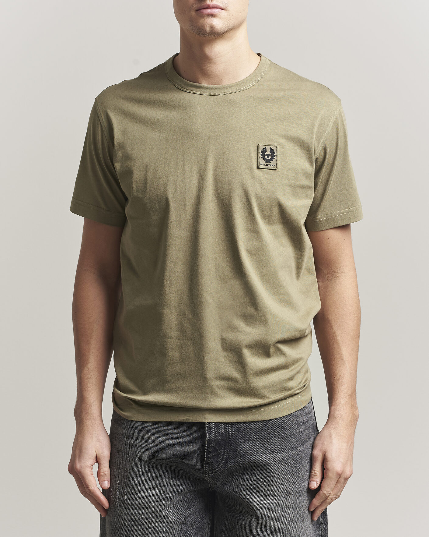 Men | T-Shirts | Belstaff | Signature Crew Neck T-Shirt Fatigue Green