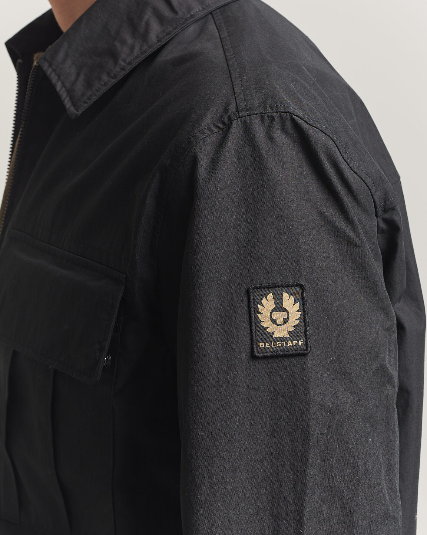 Men | Shirts | Belstaff | Cargo Overshirt Black