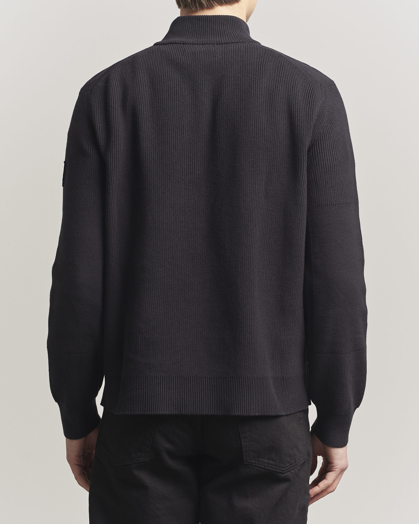 Men | Sweaters & Knitwear | Belstaff | Commander Half Zip Black