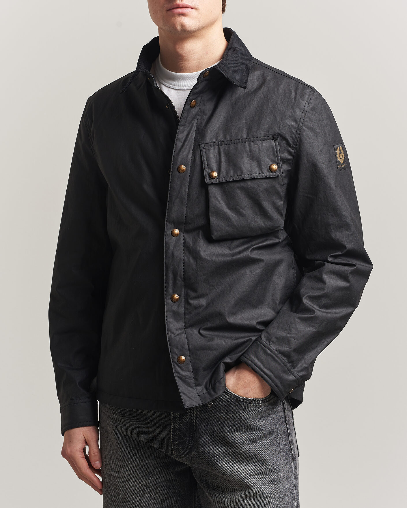 Men | Coats & Jackets | Belstaff | Ground Wax Jacket Black