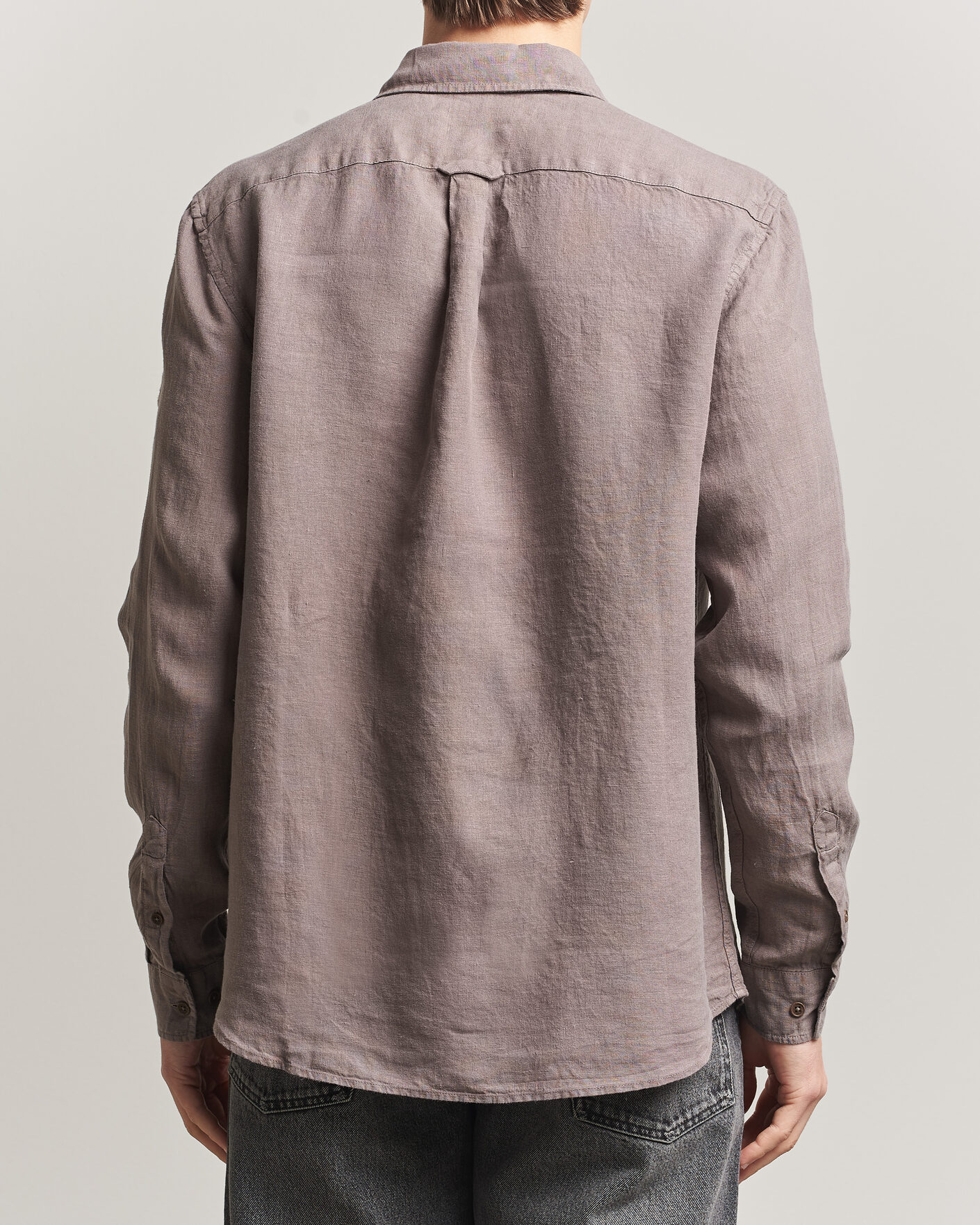 Men | Shirts | Belstaff | Scale Linen Shirt Asphalt