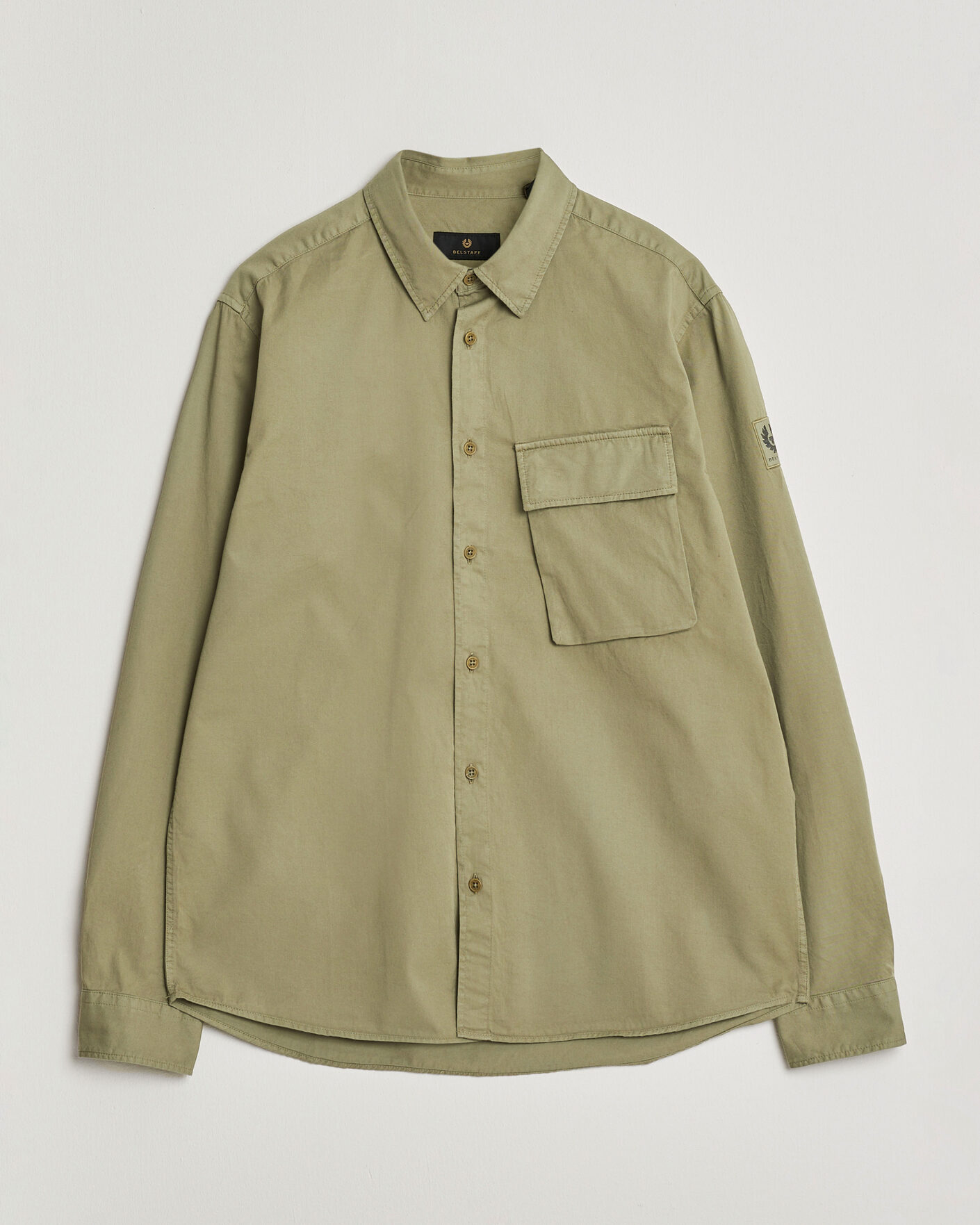 Men | Shirts | Belstaff | Scale Pocket Shirt Fatigue Green
