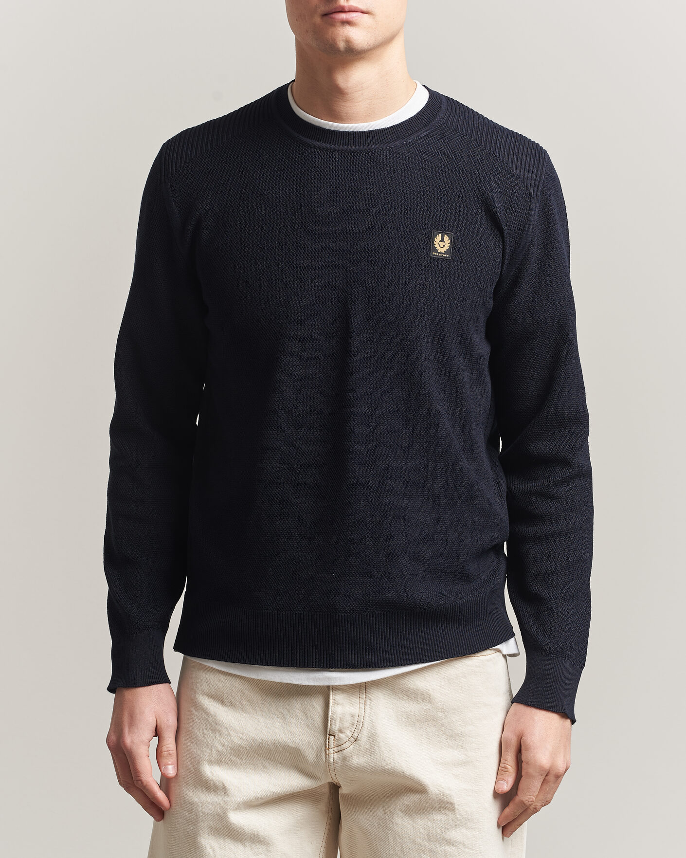 Men | Sweaters & Knitwear | Belstaff | Coast Knitted Crew Neck Dark Ink