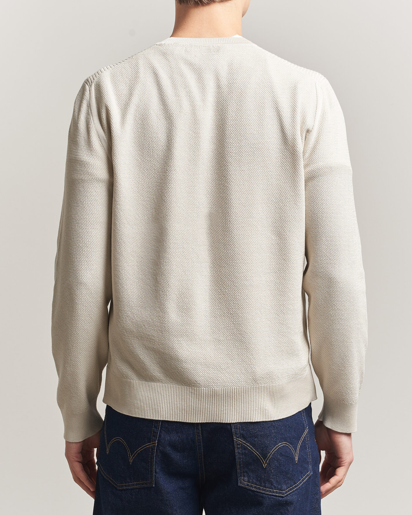 Men | Sweaters & Knitwear | Belstaff | Coast Knitted Crew Neck Silver Birch