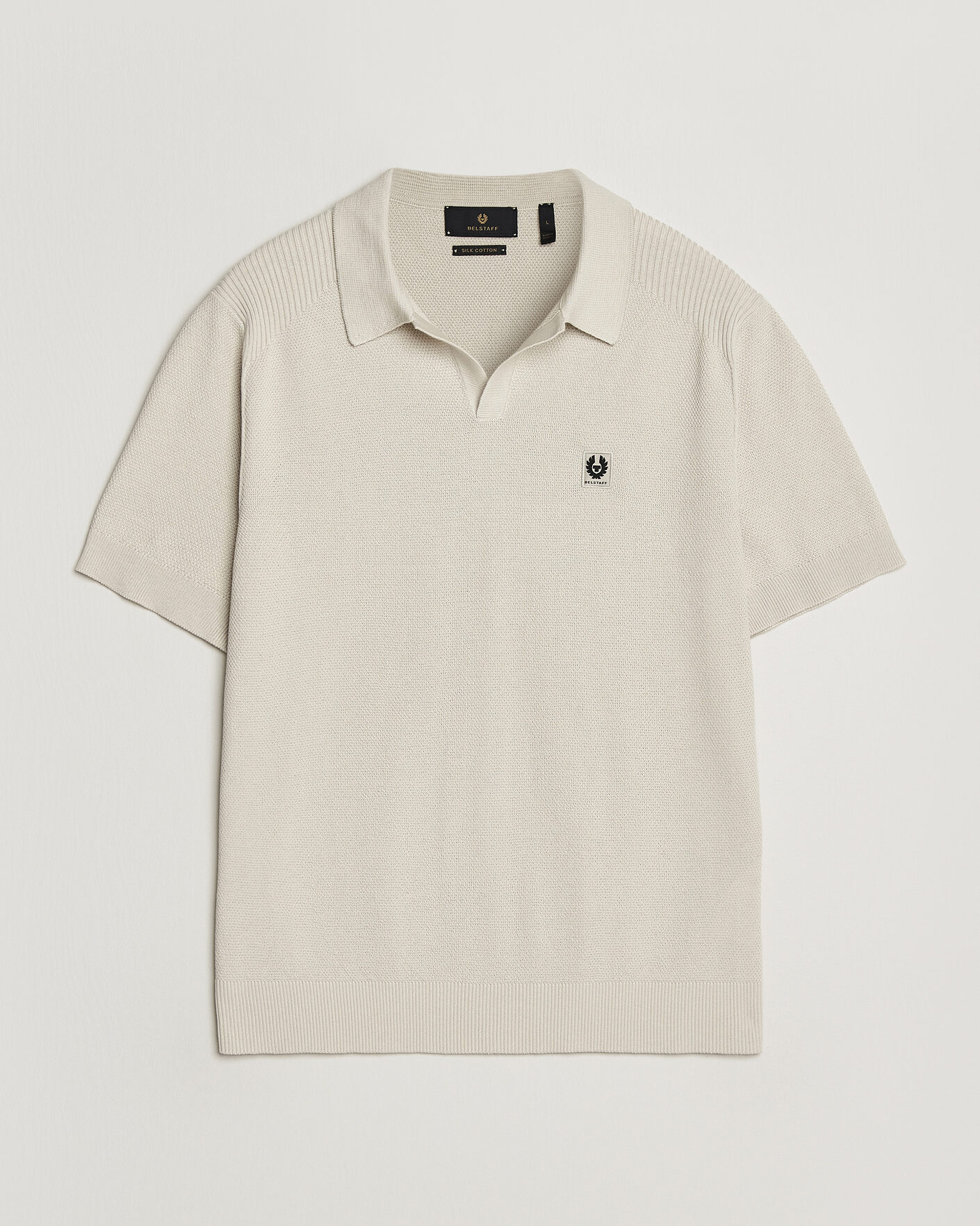 Men | Polo Shirts | Belstaff | Coast Knitted Polo Silver Birch