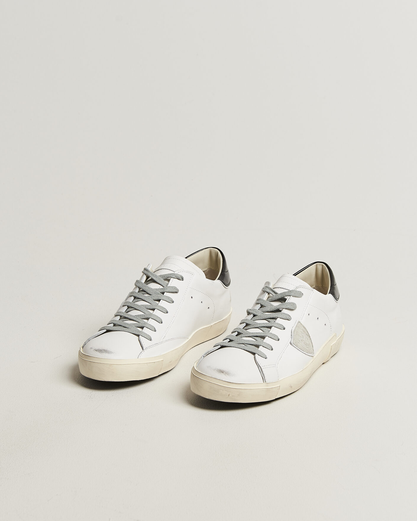 Men | Sneakers | Philippe Model | PRSX Low Top Canvas Mix Sneaker White/Black