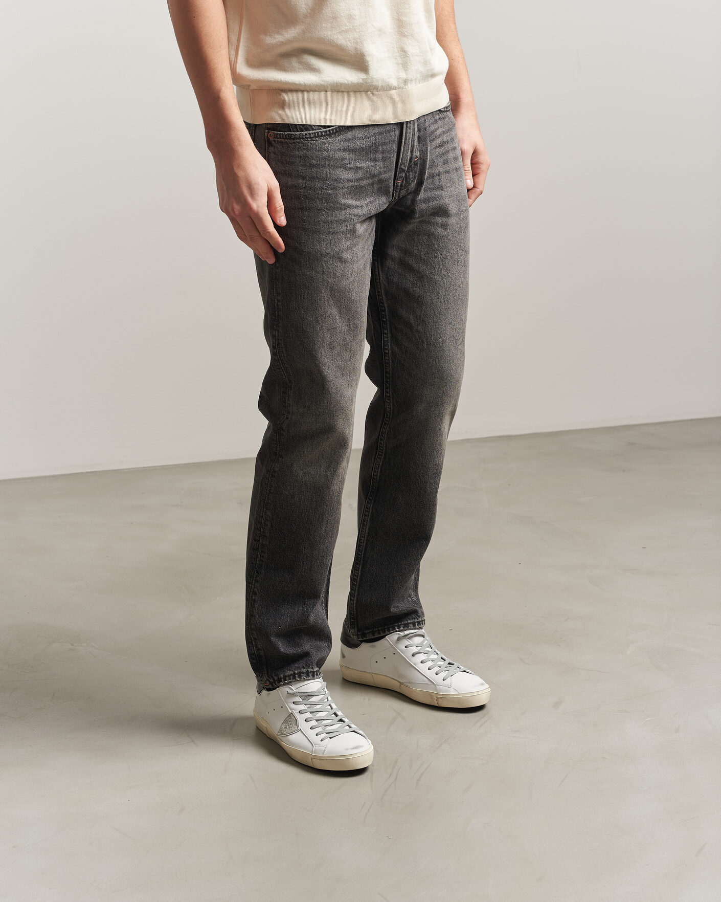 Men | Sneakers | Philippe Model | PRSX Low Top Canvas Mix Sneaker White/Black