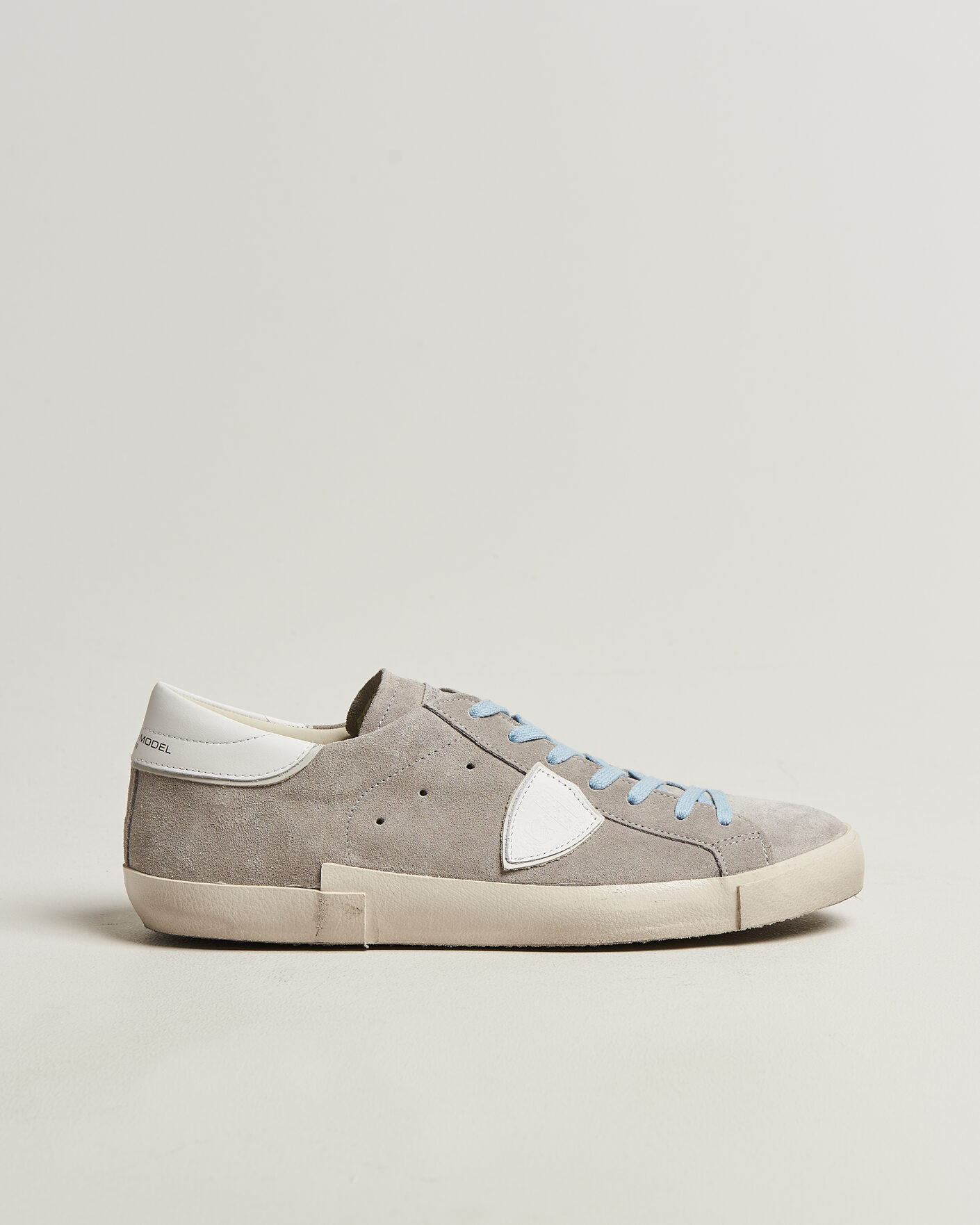 Men | Sneakers | Philippe Model | PRSX Low Top Canvas Mix Sneaker Grey/White
