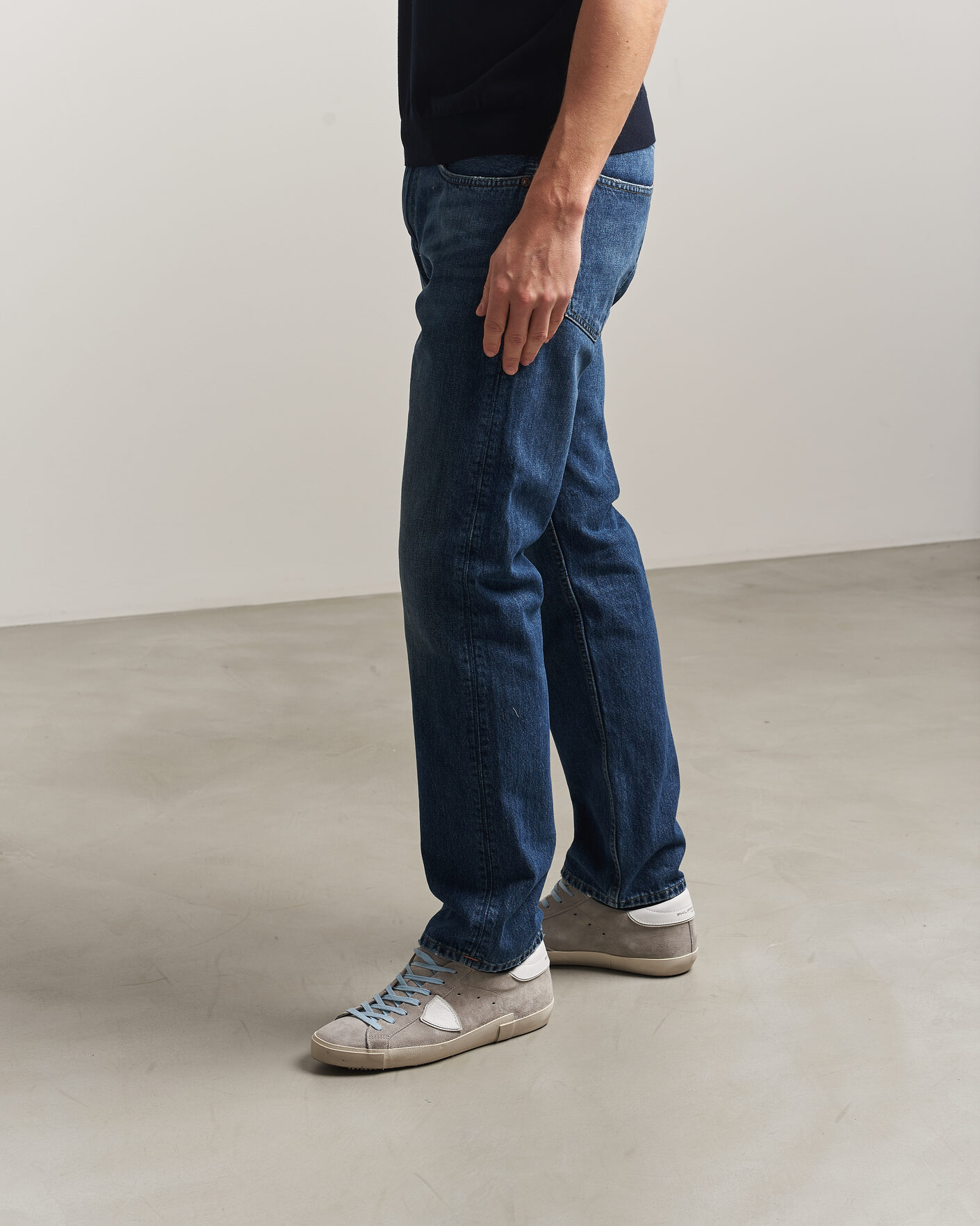 Men | Sneakers | Philippe Model | PRSX Low Top Canvas Mix Sneaker Grey/White