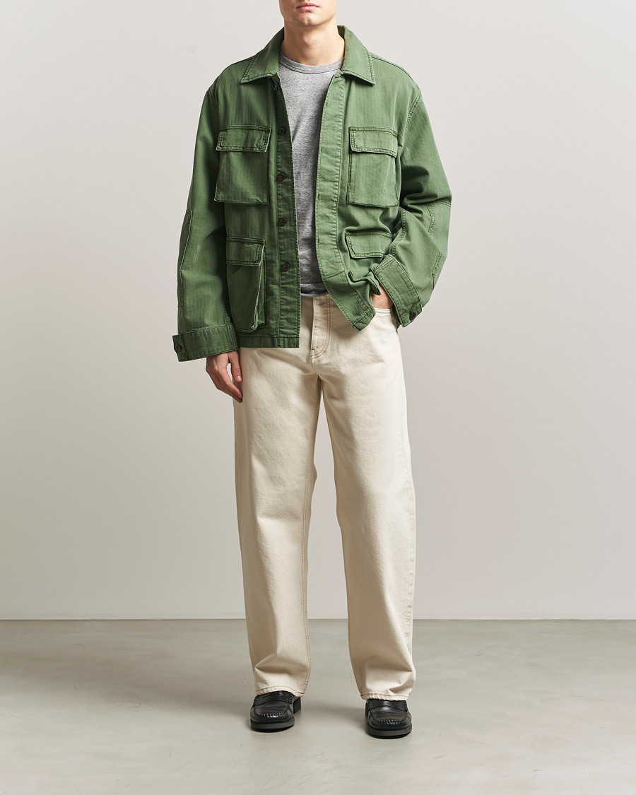 Men | Jeans | Sunflower | Loose Jeans Ecru Contrast