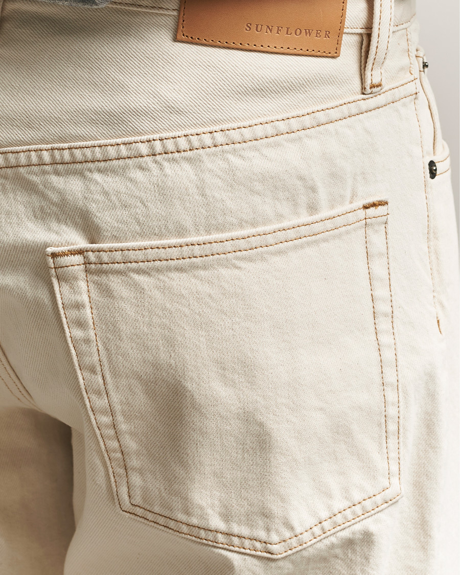 Men | Jeans | Sunflower | Loose Jeans Ecru Contrast