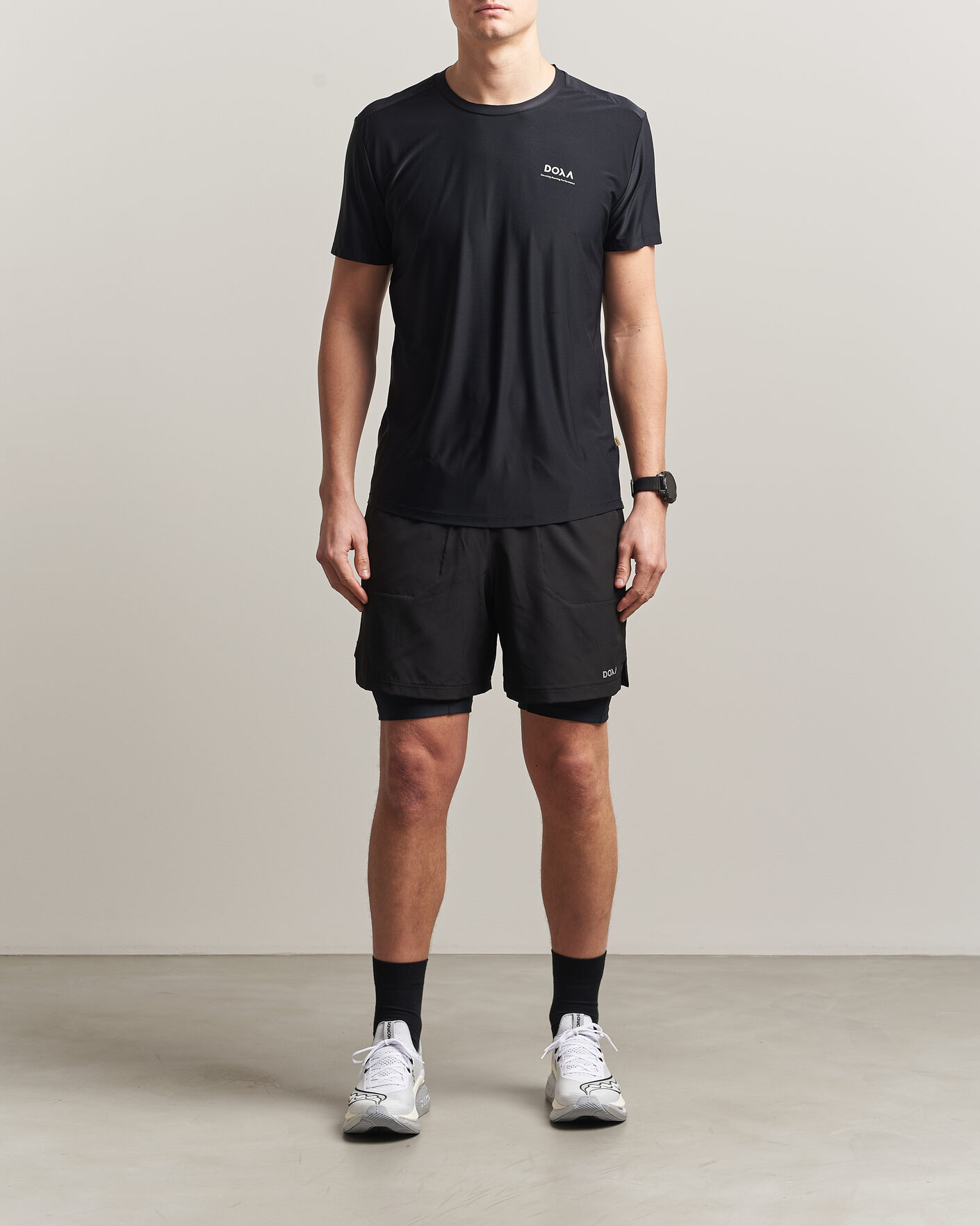 Men | T-Shirts | DOXA | Rerun Short Sleeve T-Shirt Black