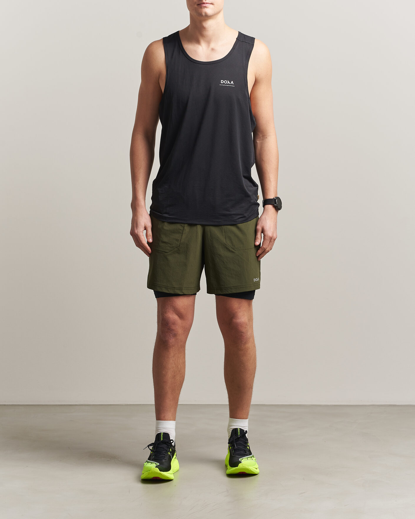 Men | Shorts | DOXA | Rerun 2-In-1 Shorts Forest