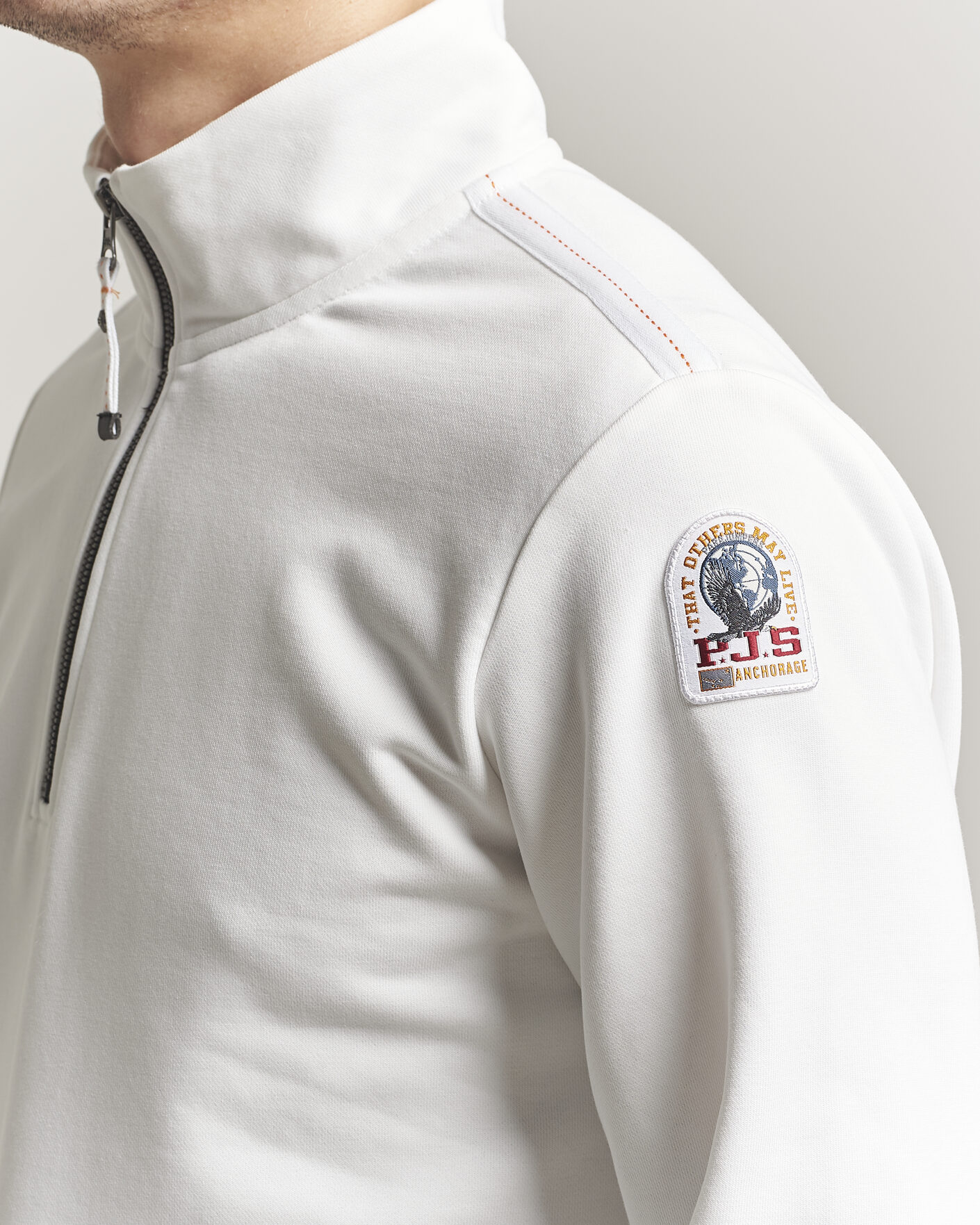 Men | Sweaters & Knitwear | Parajumpers | Broad Peak Super Easy Half Zip White