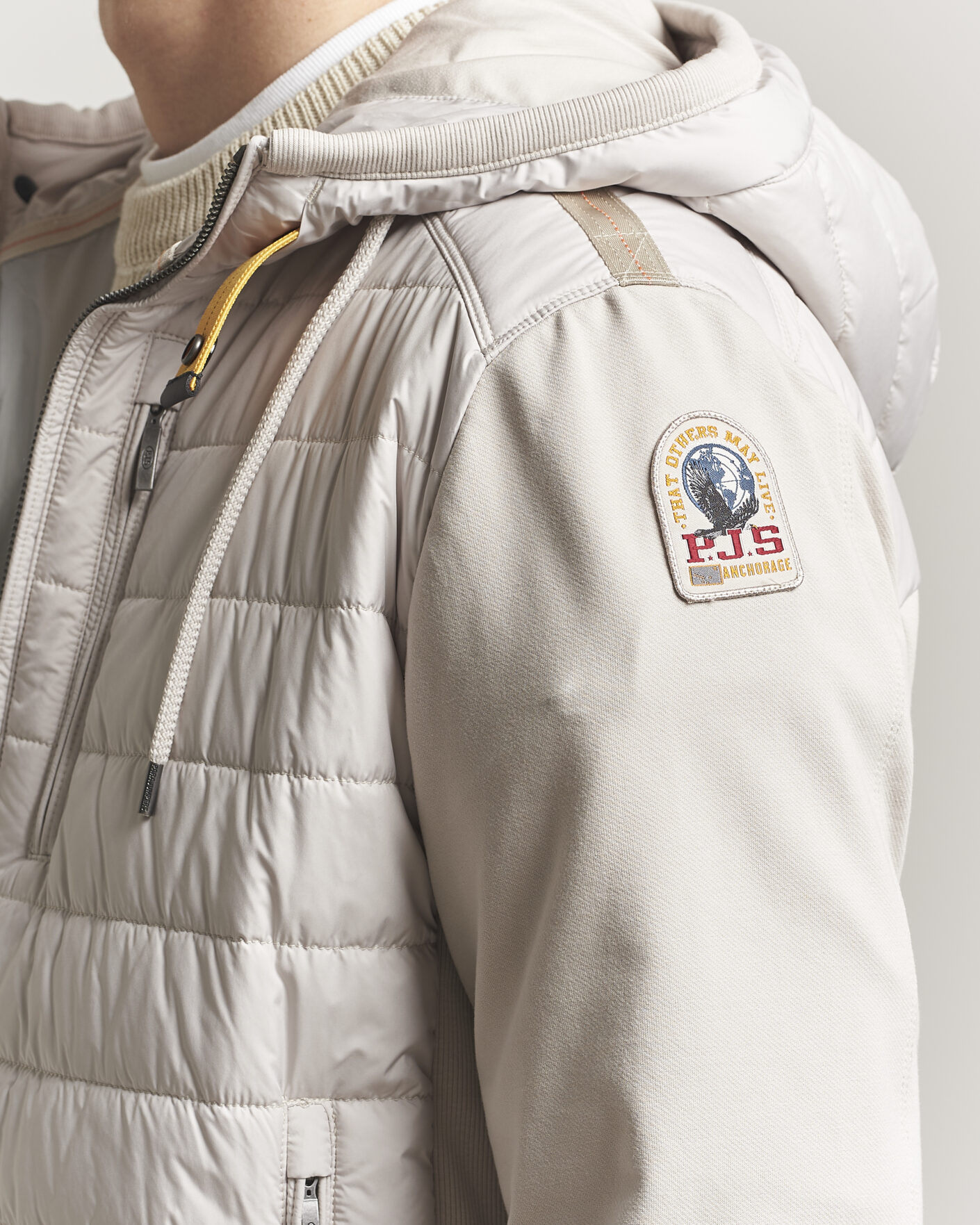 Men | Coats & Jackets | Parajumpers | Ivor Hybrid Hooded Jacket Pelican