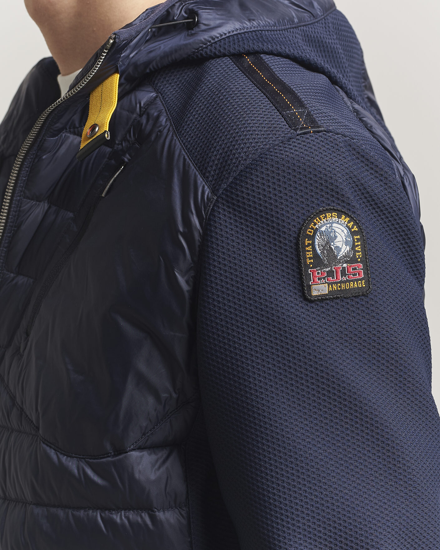 Men | Coats & Jackets | Parajumpers | Nolan Mesh Hooded Hybrid Navy