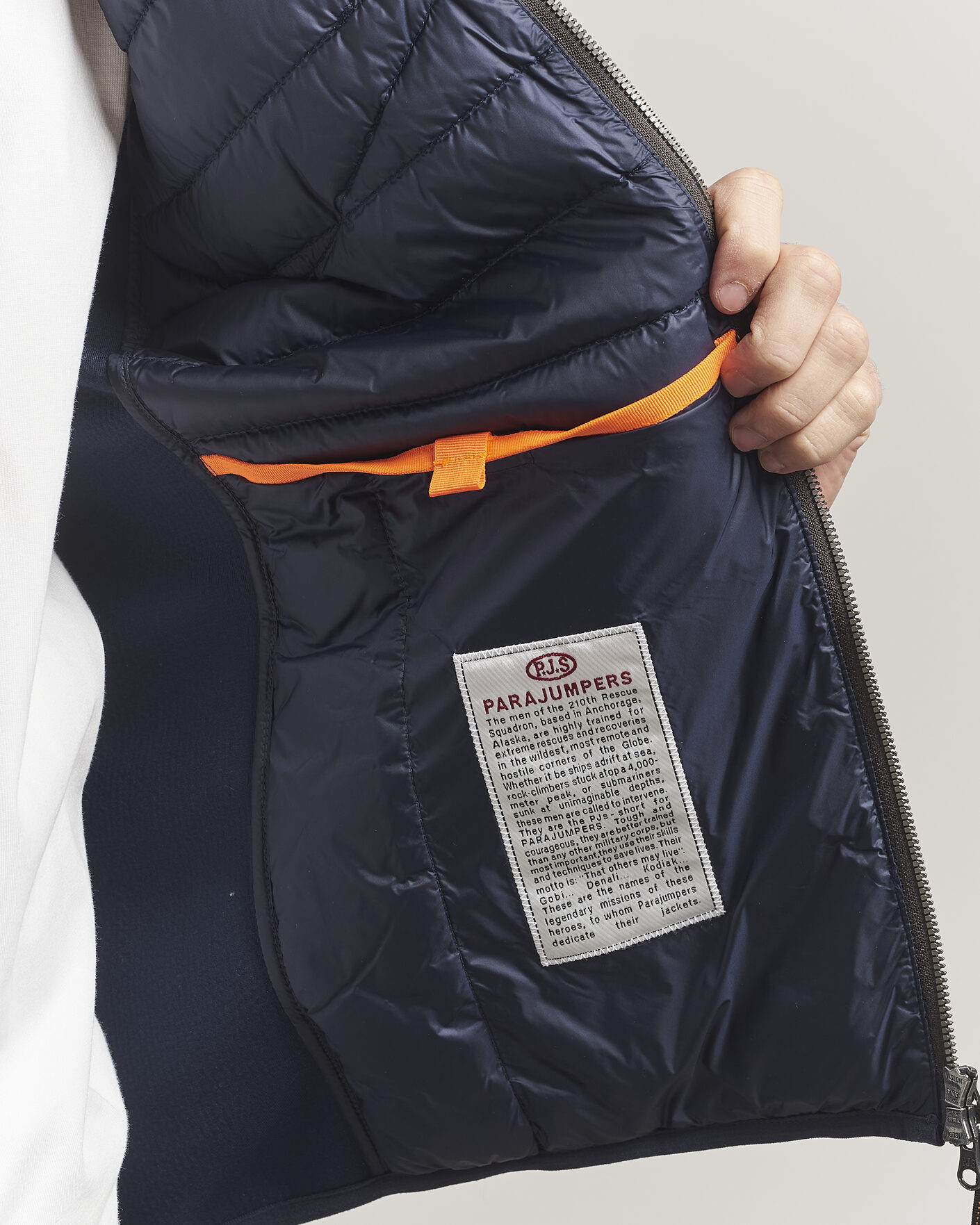 Men | Coats & Jackets | Parajumpers | Nolan Mesh Hooded Hybrid Navy