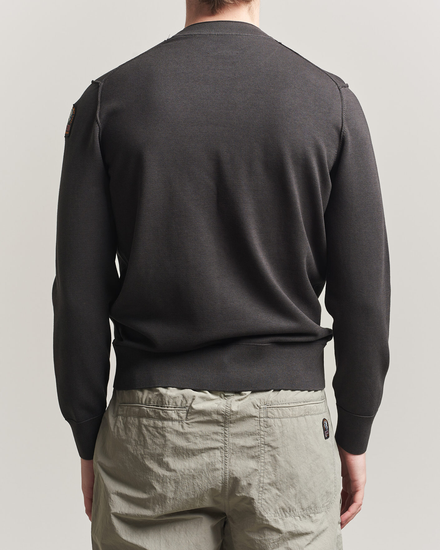Men | Sweaters & Knitwear | Parajumpers | Basic Braw Knitted Sweater Off Black