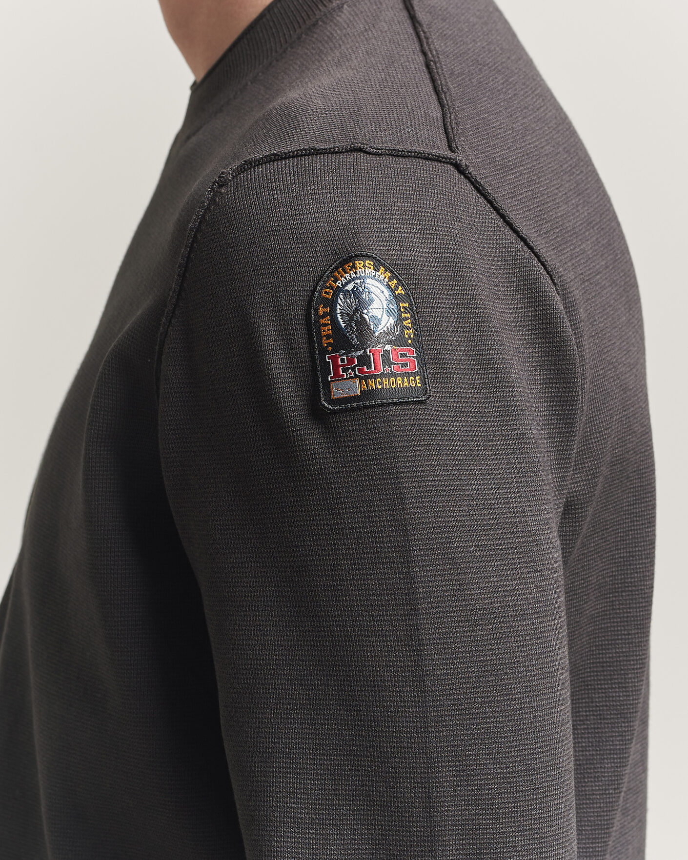 Men | Sweaters & Knitwear | Parajumpers | Basic Braw Knitted Sweater Off Black