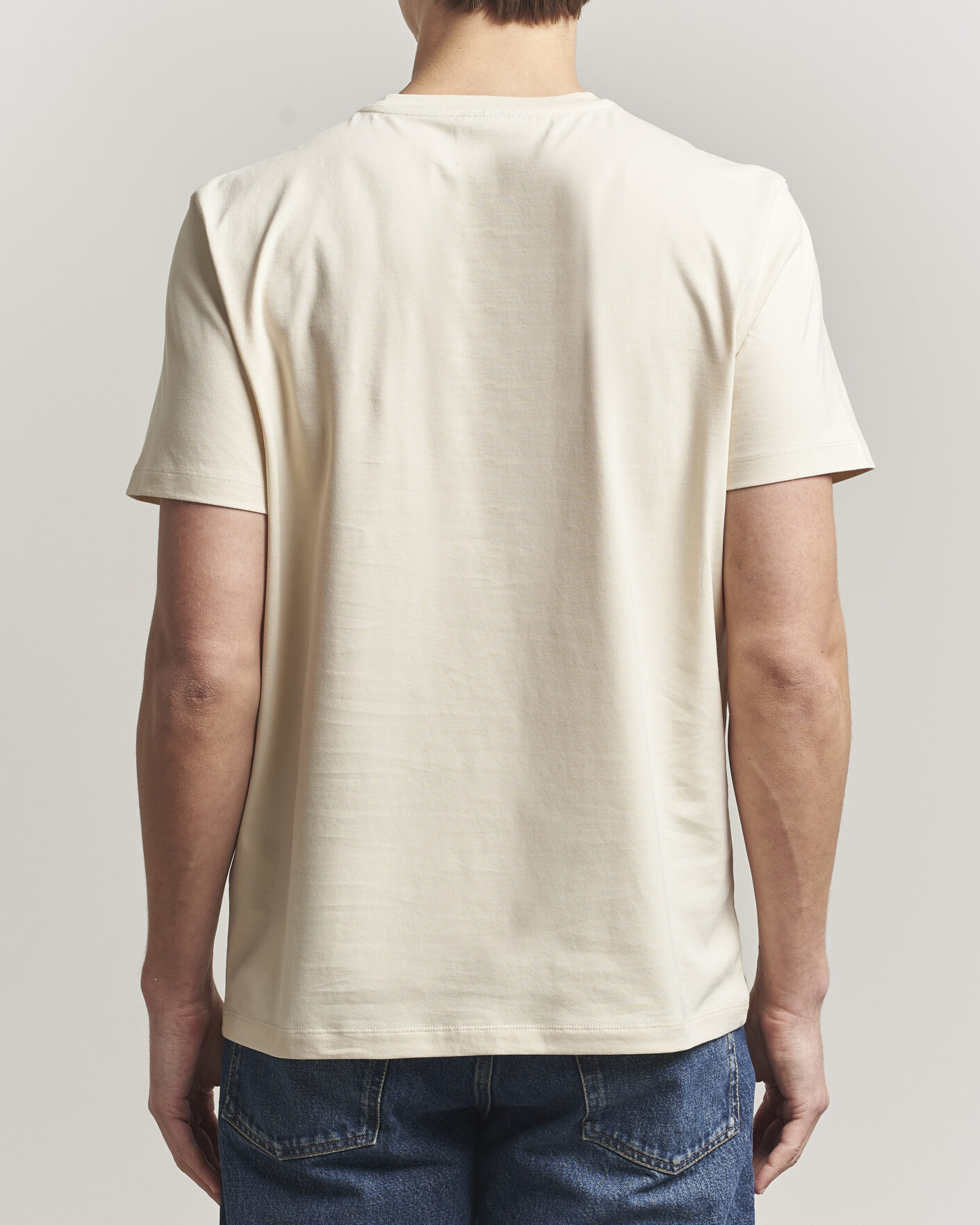 Men | T-Shirts | Parajumpers | Patch Crew Neck T-Shirt Bone