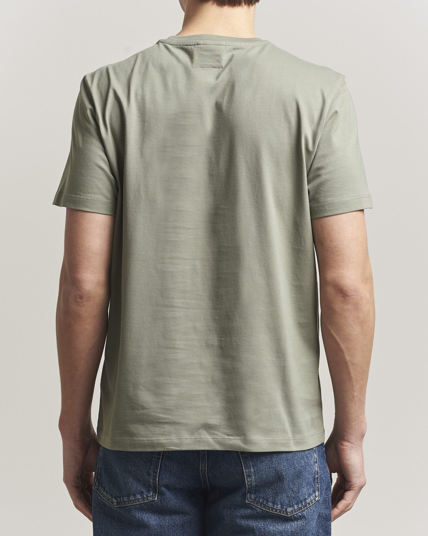 Men | T-Shirts | Parajumpers | Patch Crew Neck T-Shirt Ashen Sage