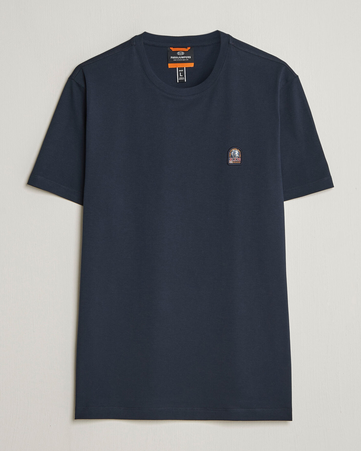 Men | T-Shirts | Parajumpers | Patch Crew Neck T-Shirt Navy