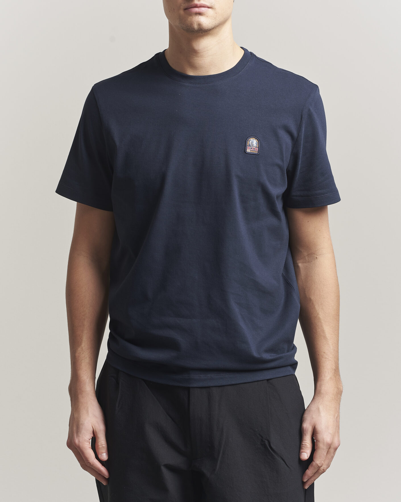 Men | T-Shirts | Parajumpers | Patch Crew Neck T-Shirt Navy