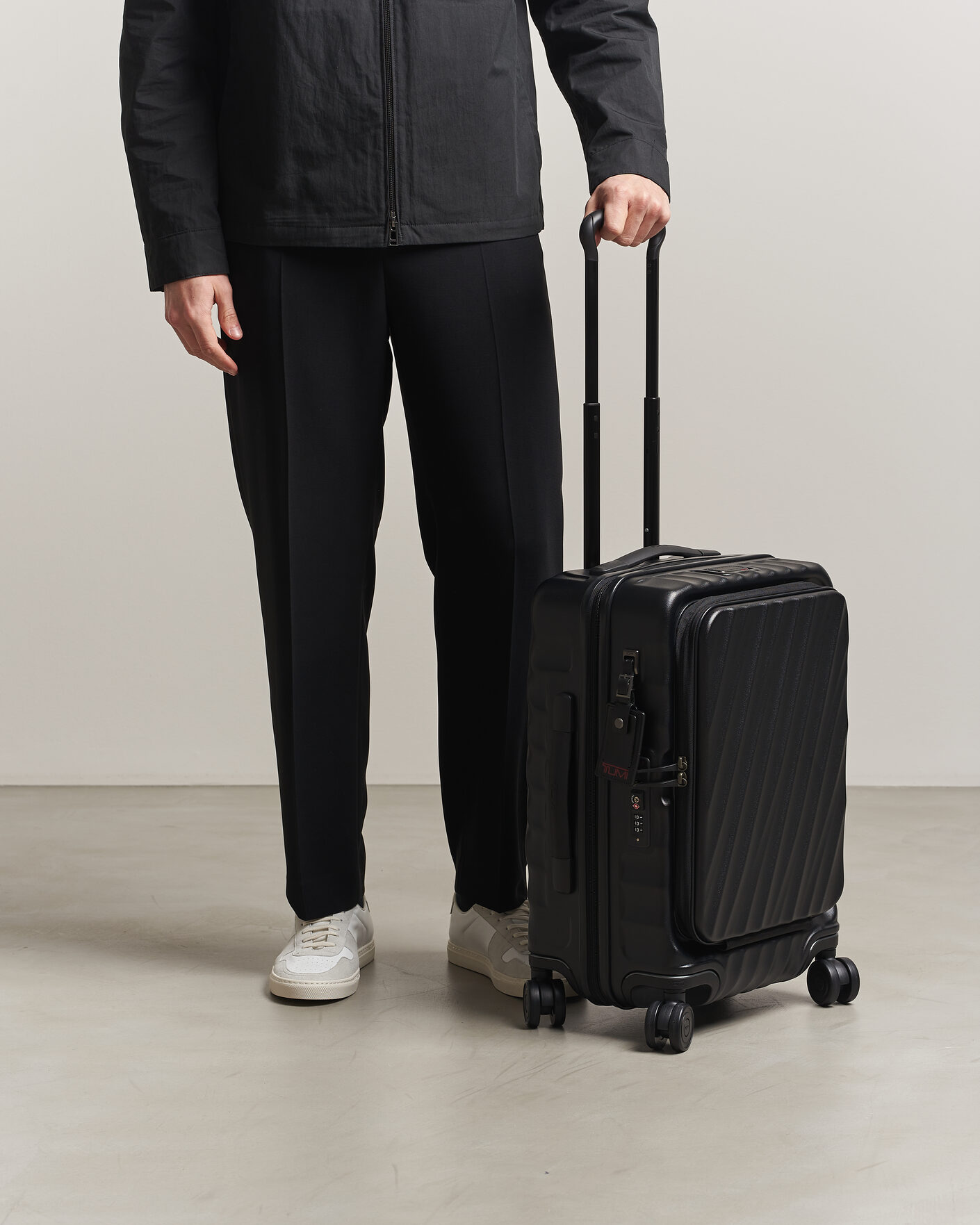 TUMI 19 Degree Carry-on Front Access Trolley Black at CareOfCarl.com