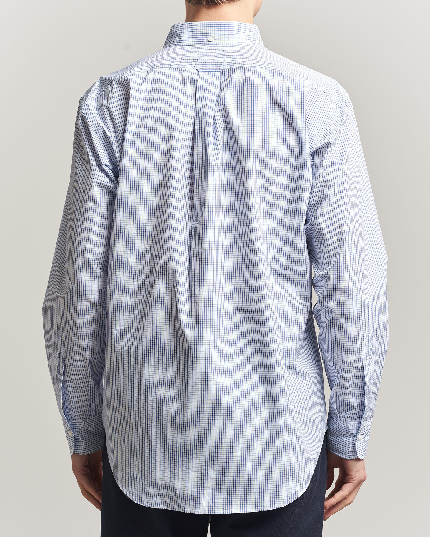 Men | Shirts | Kamakura Shirts | Vintage Ivy Button Down Shirt Blue Check